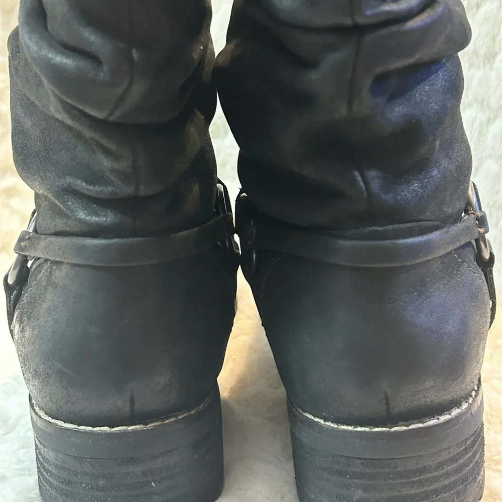 Sofft black leather western slouchy ankle boots women’s size 7.5M - Picture 9 of 12